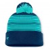 Seattle Kraken Fanatics Deep Sea Blue Fundamental Spirit Cuffed Pom Knit Hat