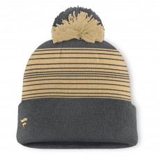 Vegas Golden Knights Fanatics Gray Fundamental Spirit Cuffed Pom Knit Hat
