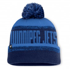 Шапка с помпоном Winnipeg Jets Fanatics Navy/Blue Fundamentals Thrive