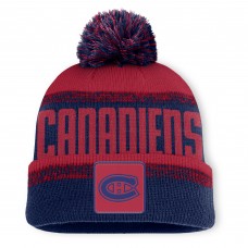Шапка с помпоном Montreal Canadiens Fanatics Navy/Red Fundamentals Thrive