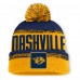 Шапка с помпоном Nashville Predators Fanatics Gold/Navy Fundamentals Thrive