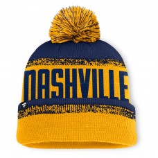 Шапка с помпоном Nashville Predators Fanatics Gold/Navy Fundamentals Thrive