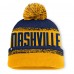 Шапка с помпоном Nashville Predators Fanatics Gold/Navy Fundamentals Thrive