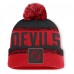 Шапка с помпоном New Jersey Devils Fanatics Red/Black Fundamentals Thrive
