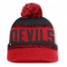 Шапка с помпоном New Jersey Devils Fanatics Red/Black Fundamentals Thrive