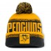 Шапка с помпоном Pittsburgh Penguins Fanatics Black/Gold Fundamentals Thrive