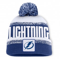 Шапка с помпоном Tampa Bay Lightning Fanatics Blue/White Fundamentals Thrive