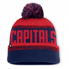 Шапка с помпоном Washington Capitals Fanatics Navy/Red Fundamentals Thrive