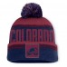 Шапка с помпоном Colorado Avalanche Fanatics Navy/Burgundy Fundamentals Thrive