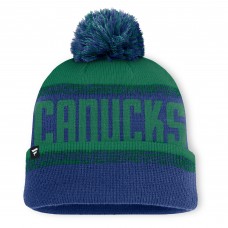 Шапка с помпоном Vancouver Canucks Fanatics Blue/Green Fundamentals Thrive