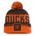 Шапка с помпоном Anaheim Ducks Fanatics Orange/Black Fundamentals Thrive