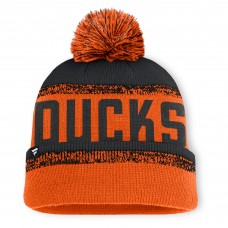 Шапка с помпоном Anaheim Ducks Fanatics Orange/Black Fundamentals Thrive Шапка с помпоном Anaheim Ducks Fanatics Orange/Black Fundamentals Thrive