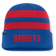 Шапка New York Rangers Fanatics Blue/Red Fundamental Swipe Stripe Cuffed Knit