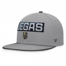 Бейсболка Vegas Golden Knights Fanatics Gray Fundamentals Duo Split Logo