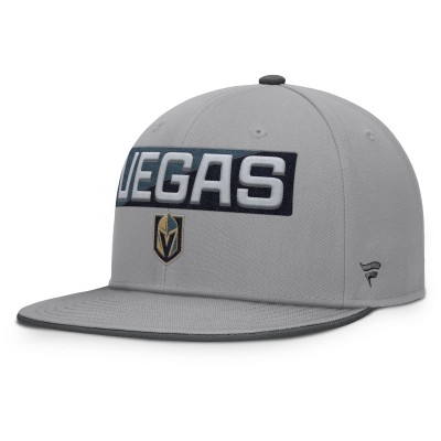 Бейсболка Vegas Golden Knights Fanatics Gray Fundamentals Duo Split Logo