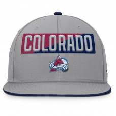 Бейсболка Colorado Avalanche Fanatics Gray Fundamentals Duo Split Logo