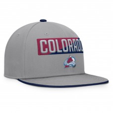 Бейсболка Colorado Avalanche Fanatics Gray Fundamentals Duo Split Logo