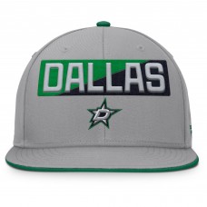 Dallas Stars Fanatics Gray Fundamentals Duo Split Logo Snapback Hat