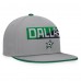 Dallas Stars Fanatics Gray Fundamentals Duo Split Logo Snapback Hat