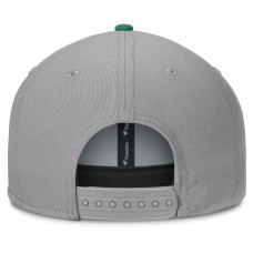 Dallas Stars Fanatics Gray Fundamentals Duo Split Logo Snapback Hat