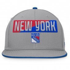 New York Rangers Fanatics Gray Fundamentals Duo Split Logo Snapback Hat New York Rangers Fanatics Gray Fundamentals Duo Split Logo Snapback Hat