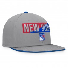 New York Rangers Fanatics Gray Fundamentals Duo Split Logo Snapback Hat New York Rangers Fanatics Gray Fundamentals Duo Split Logo Snapback Hat