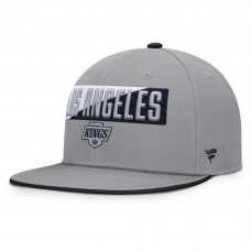 Los Angeles Kings Fanatics Gray Fundamentals Duo Split Logo Snapback Hat
