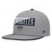Los Angeles Kings Fanatics Gray Fundamentals Duo Split Logo Snapback Hat