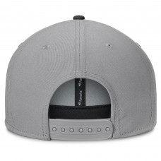 Los Angeles Kings Fanatics Gray Fundamentals Duo Split Logo Snapback Hat