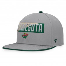 Бейсболка Minnesota Wild Fanatics Gray Fundamentals Duo Split Logo