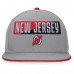 Бейсболка New Jersey Devils Fanatics Gray Fundamentals Duo Split Logo
