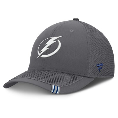 Бейсболка Tampa Bay Lightning Fanatics Gray Clincher Team Stripes