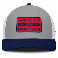 Бейсболка Washington Capitals Fanatics Gray/Navy Fundamental Adapt Trucker