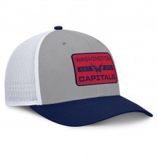 Бейсболка Washington Capitals Fanatics Gray/Navy Fundamental Adapt Trucker