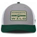 Бейсболка Minnesota Wild Fanatics Gray/Green Fundamental Adapt Trucker