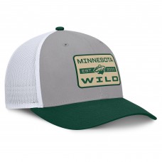 Бейсболка Minnesota Wild Fanatics Gray/Green Fundamental Adapt Trucker