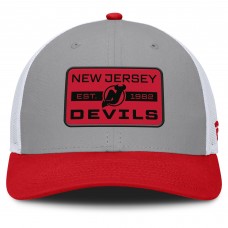 Бейсболка New Jersey Devils Fanatics Gray/Red Fundamental Adapt Trucker Бейсболка New Jersey Devils Fanatics Gray/Red Fundamental Adapt Trucker
