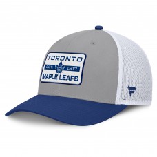 Бейсболка Toronto Maple Leafs Fanatics Gray/Blue Fundamental Adapt Trucker