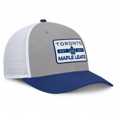 Бейсболка Toronto Maple Leafs Fanatics Gray/Blue Fundamental Adapt Trucker