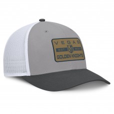 Бейсболка Vegas Golden Knights Fanatics Gray/Charcoal Fundamental Adapt Trucker