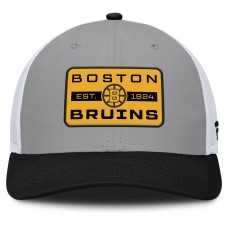 Бейсболка Boston Bruins Fanatics Gray/Black Fundamental Adapt Trucker
