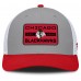 Бейсболка Chicago Blackhawks Fanatics Gray/Red Fundamental Adapt Trucker