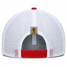 Бейсболка Chicago Blackhawks Fanatics Gray/Red Fundamental Adapt Trucker