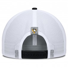 Бейсболка Pittsburgh Penguins Fanatics Gray/Black Fundamental Adapt Trucker
