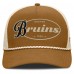 Бейсболка Boston Bruins Fanatics Brown/Cream Heritage Fetch A-Frame Trucker