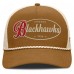 Бейсболка Chicago Blackhawks Fanatics Brown/Cream Heritage Fetch A-Frame Trucker