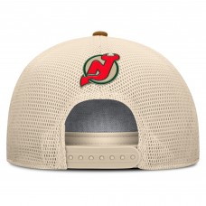 Бейсболка New Jersey Devils Fanatics Brown/Cream Heritage Fetch A-Frame Trucker