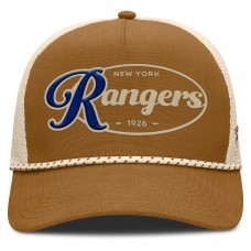 Бейсболка New York Rangers Fanatics Brown/Cream Heritage Fetch A-Frame Trucker Бейсболка New York Rangers Fanatics Brown/Cream Heritage Fetch A-Frame Trucker