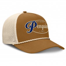 Бейсболка Pittsburgh Penguins Fanatics Brown/Cream Heritage Fetch A-Frame Trucker Бейсболка Pittsburgh Penguins Fanatics Brown/Cream Heritage Fetch A-Frame Trucker