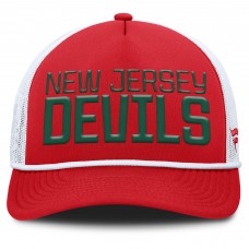 Бейсболка New Jersey Devils Fanatics Red/White Heritage Dutch A-Frame Trucker Бейсболка New Jersey Devils Fanatics Red/White Heritage Dutch A-Frame Trucker